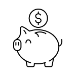 Budget-friendly payments icon